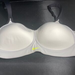 Nike 34 D White Hook Sports Bra